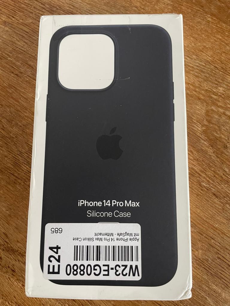 Silicone case, Iphone 14 Pro Max, zwart, Verzenden, Zo goed als nieuw, IPhone 14 Pro Max
