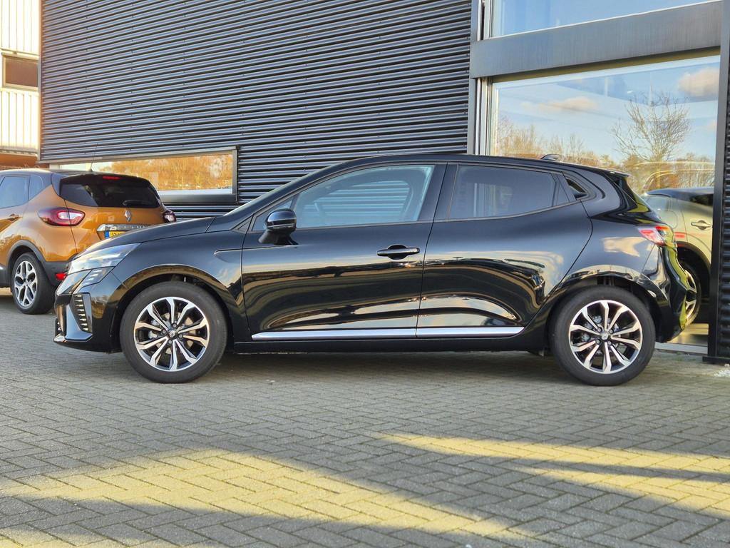 Renault Clio 1.0 TCe 90 GPF techno Camera, Navigatie, Apple/, Voorwielaandrijving, Euro 6, Leder en Stof, Zwart