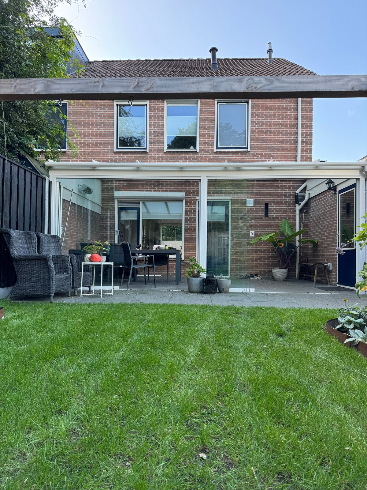 Ruime Veranda met Glazen Schuifwanden - 5.80m x 3.30m, Ophalen, Gebruikt, Veranda