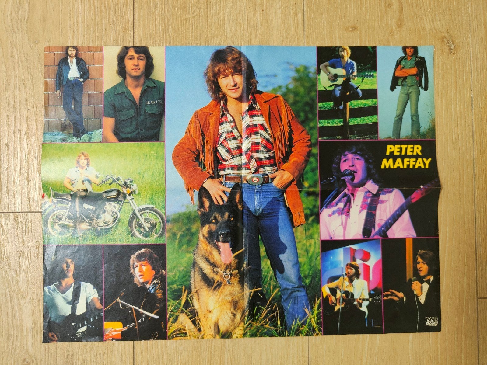 Popfoto Rocky (Duits) Super Poster Peter Maffay, Ophalen of Verzenden, 1960 tot 1980, Buitenland, Tijdschrift