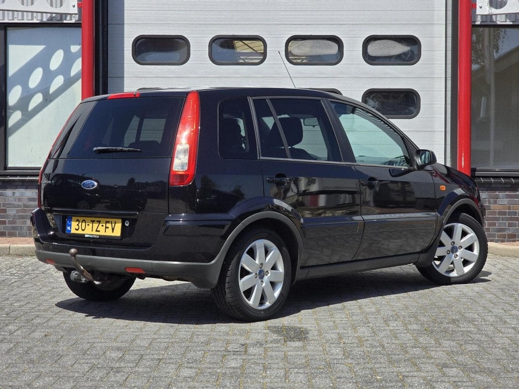 Ford Fusion 1.6-16V Futura Plus Airco/Trekhaak/LMV/Voorr.ver, Auto's, Ford, Voorwielaandrijving, 1596 cc, Gebruikt, Zwart