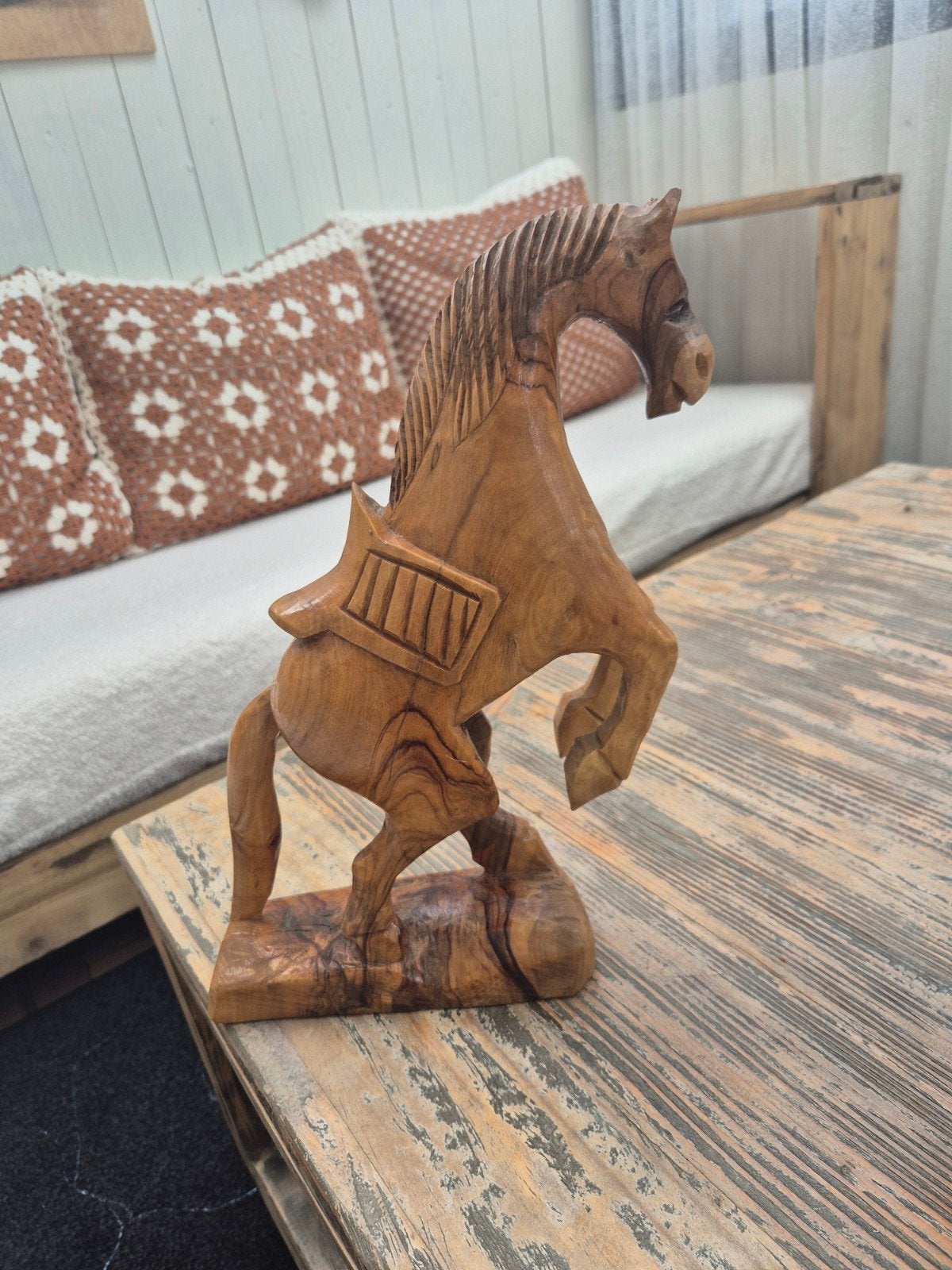 Decoratief houten paard, Huis en Inrichting, Ophalen of Verzenden, Zo goed als nieuw