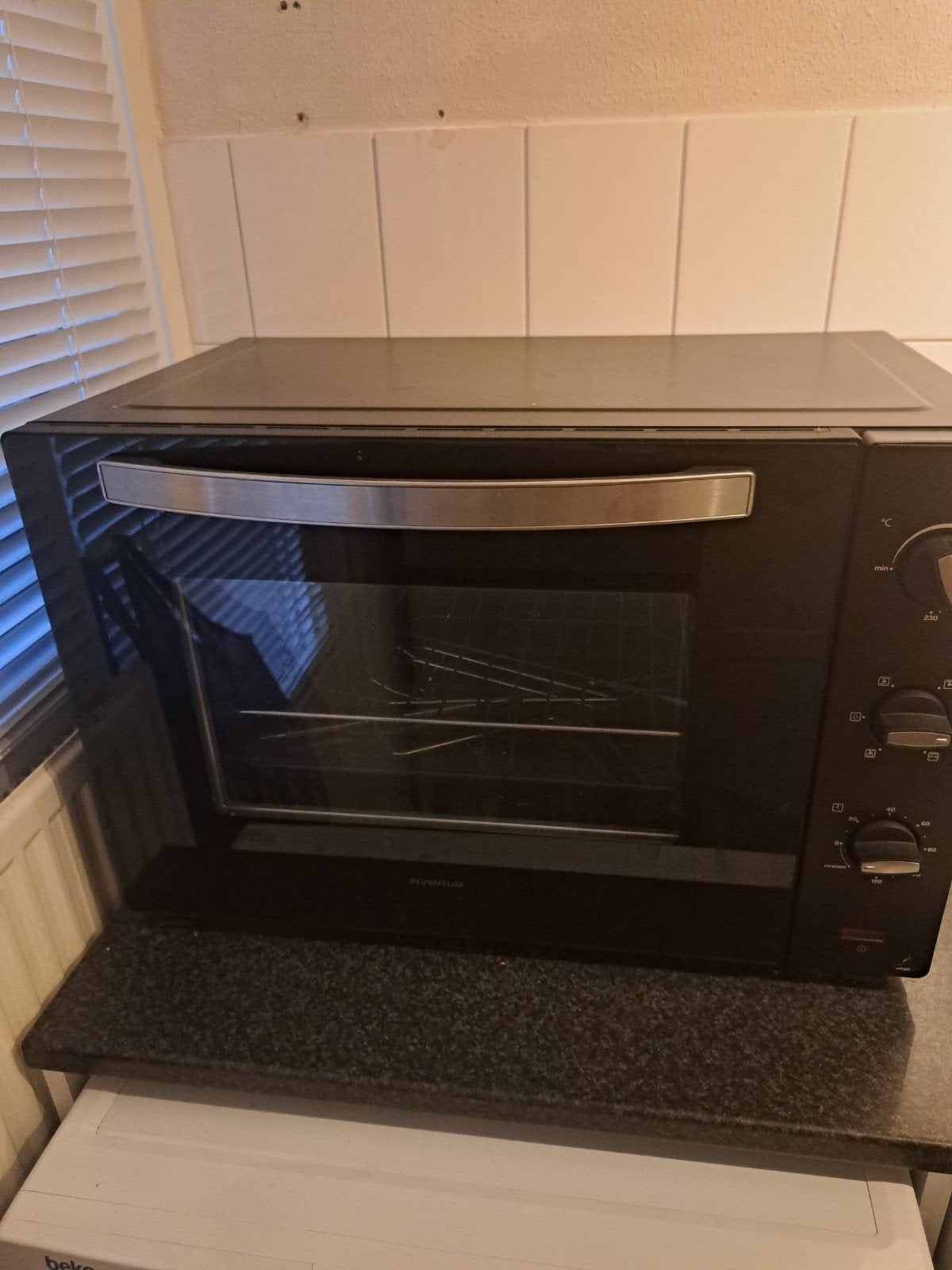 Inventum OV607B oven 60 L - Zwart, 45 tot 50 cm, Gebruikt, Oven, Hete lucht