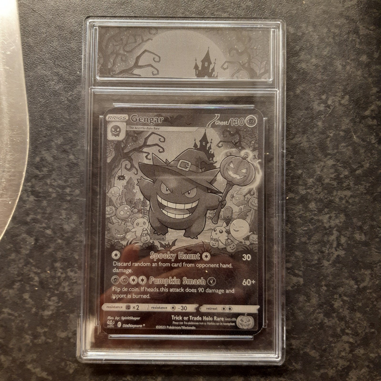 Gengar Pokemon Halloween Slab - Trick or Trade, Verzenden, Zo goed als nieuw, Losse kaart