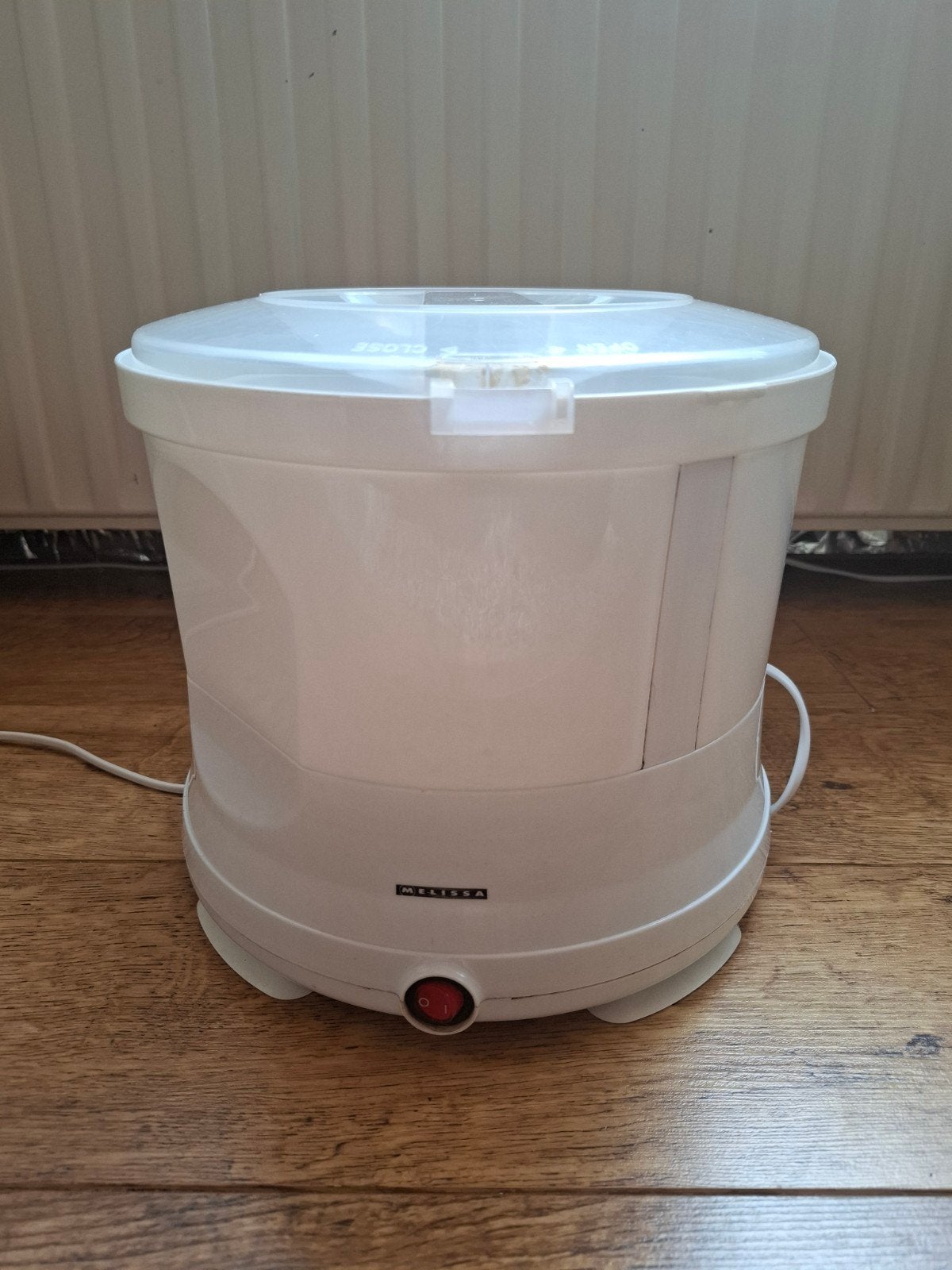 Melissa elektrische schrapmachine / aardappelschilmachine, Huis en Inrichting, Ophalen, Kunststof, Wit, Overige merken