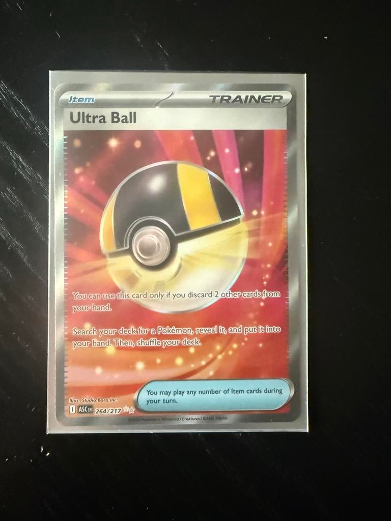 ultra ball Pokémon kaart,  264/217 - ASCENTED HEROES, Ophalen of Verzenden, Nieuw