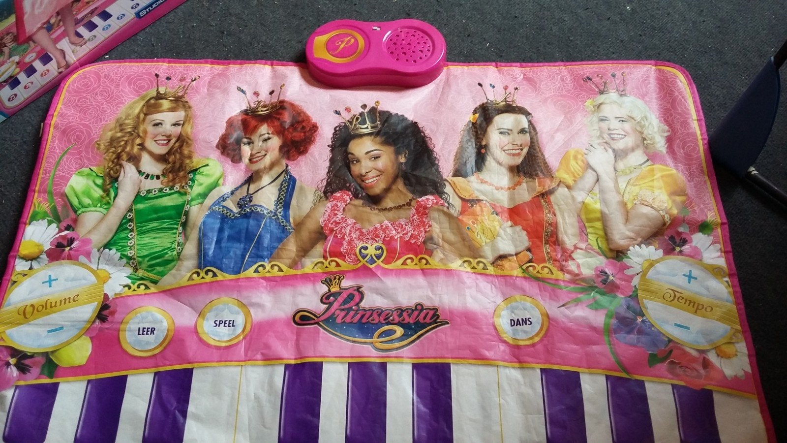 Prinsessia Dansmat Interactief Speelkleed met Geluid, Ophalen of Verzenden, Gebruikt, Speelkleed, Met licht