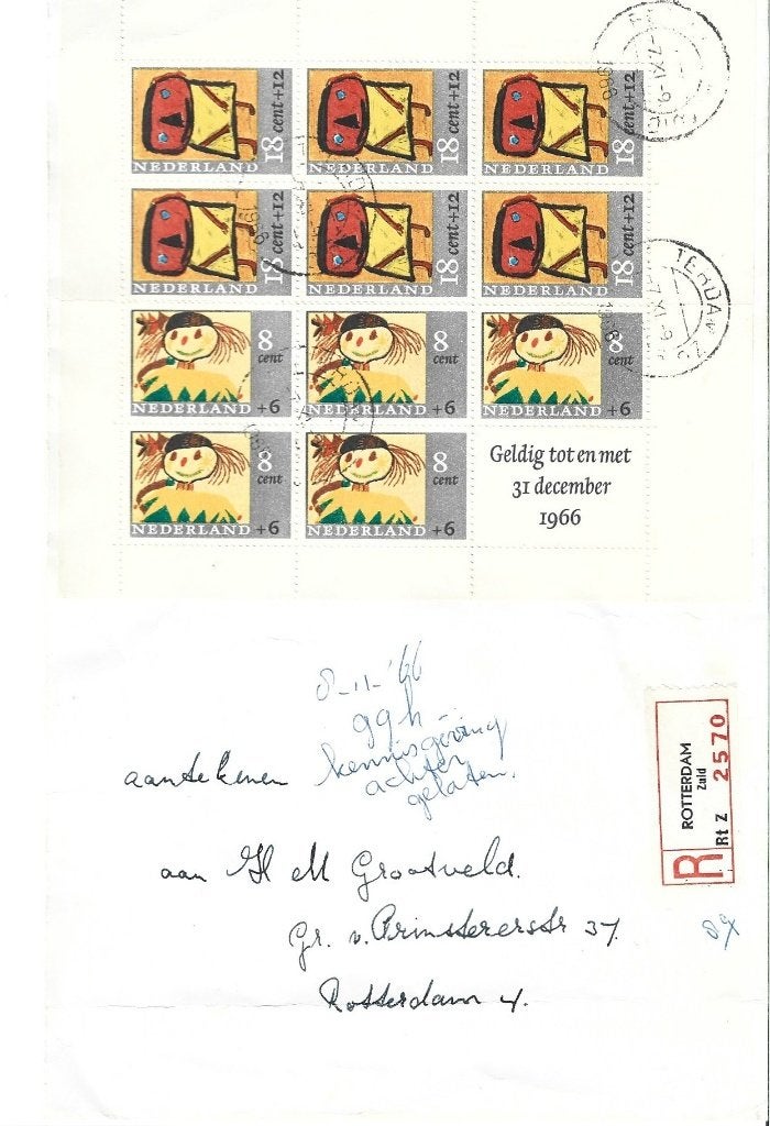 Nederland, Verzenden, Na 1940, Gestempeld
