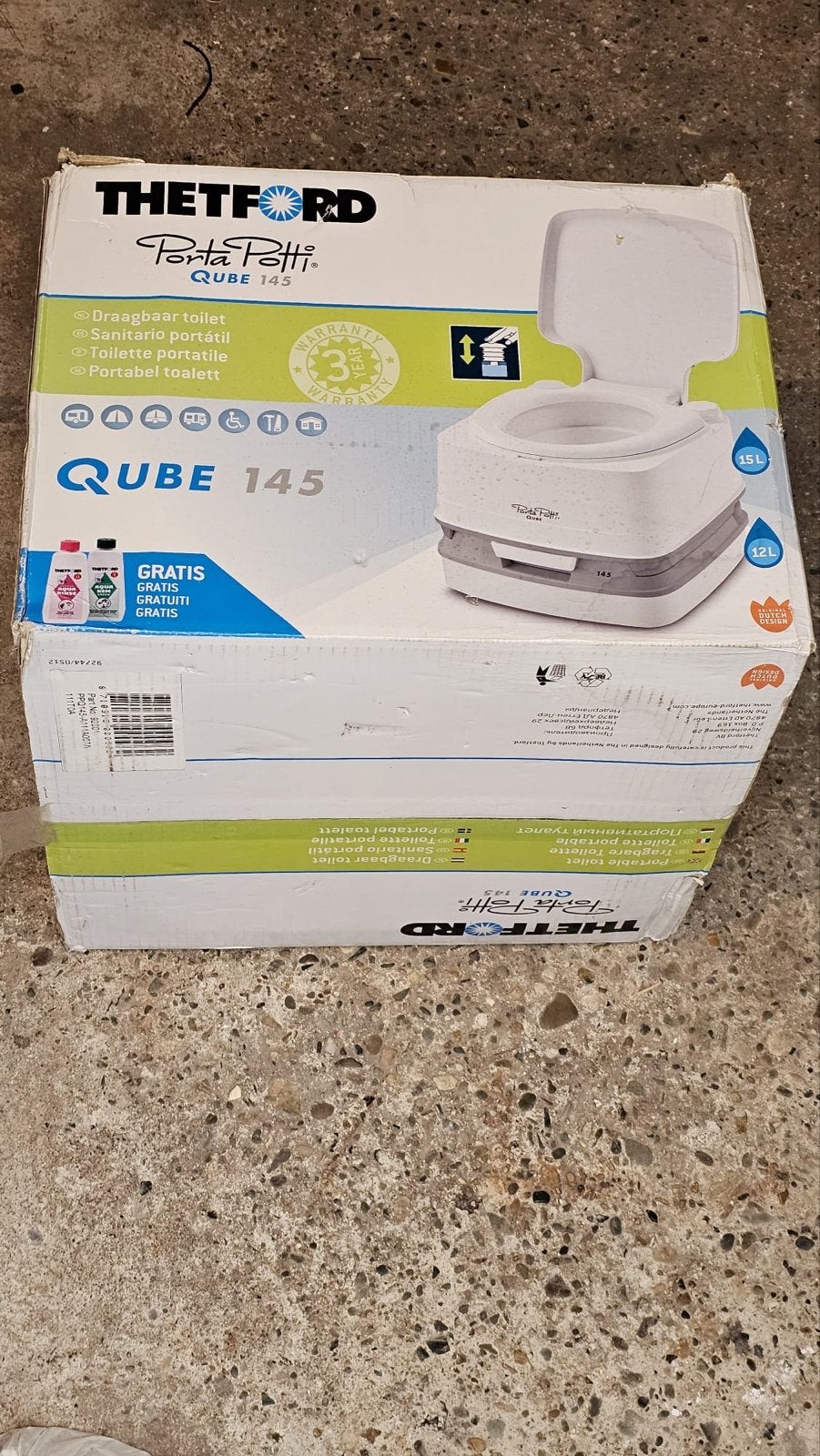 Thetford Porta Potti Qube 145 Draagbaar Toilet Nieuw, Ophalen of Verzenden, Nieuw