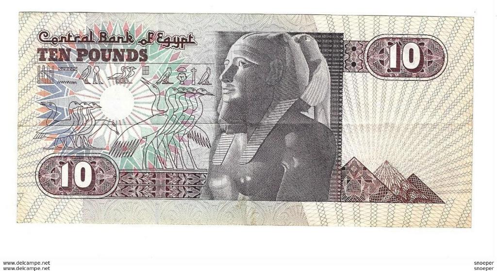 egypte 10 pound 1978-2000 sign. 19 51, Verzenden, Overige landen, Los biljet