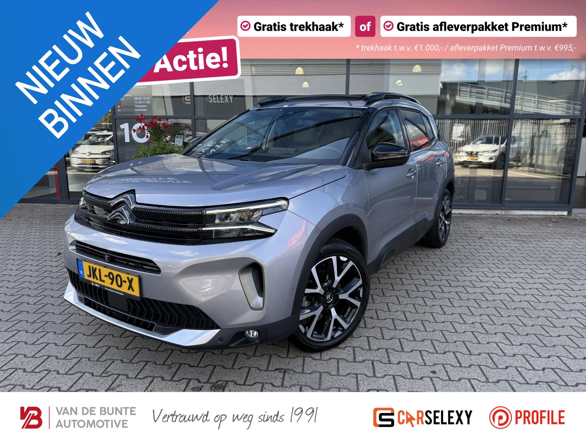 Citroen C5 Aircross 1.2 PureTech Shine *Trekhaak & Schuif-/K, Automaat, Info@citroen.nl, 1199 cc, Citroën