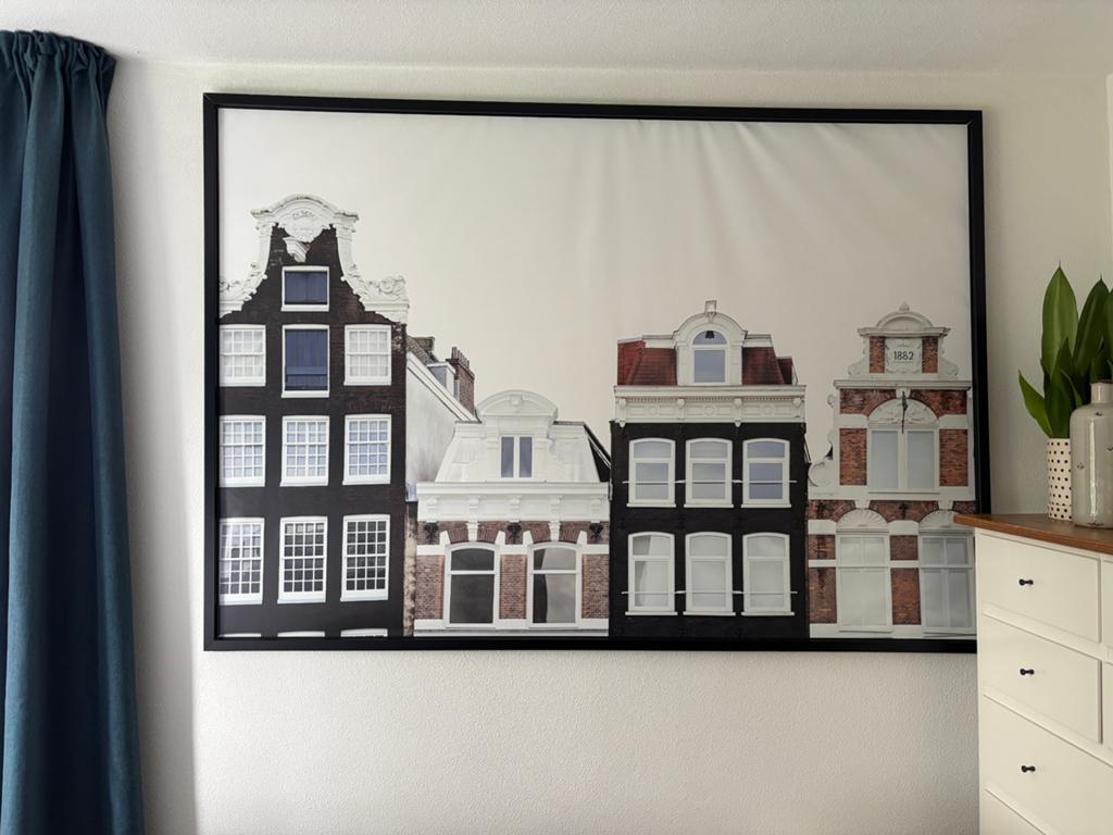 Poster Amsterdam XL met lijst, Ophalen, 125 cm of meer, Zo goed als nieuw, Foto of Poster