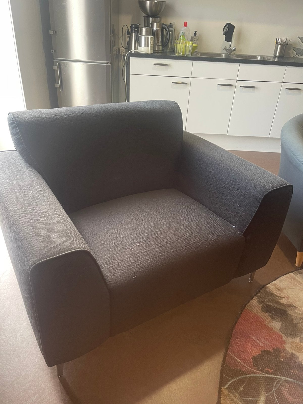 Loveseat, donkergrijs, Ophalen, Overige maten, 150 tot 200 cm, 75 tot 100 cm