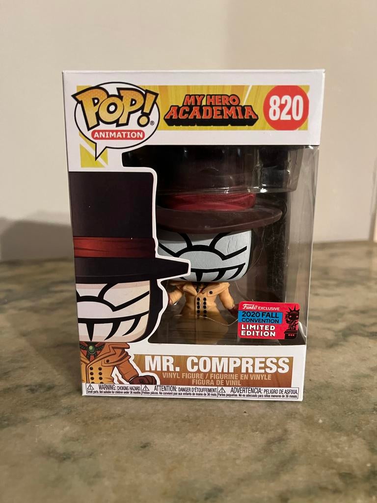 Funko Pop Mr Compress #820 Exclusive My Hero Academia, Ophalen, Zo goed als nieuw