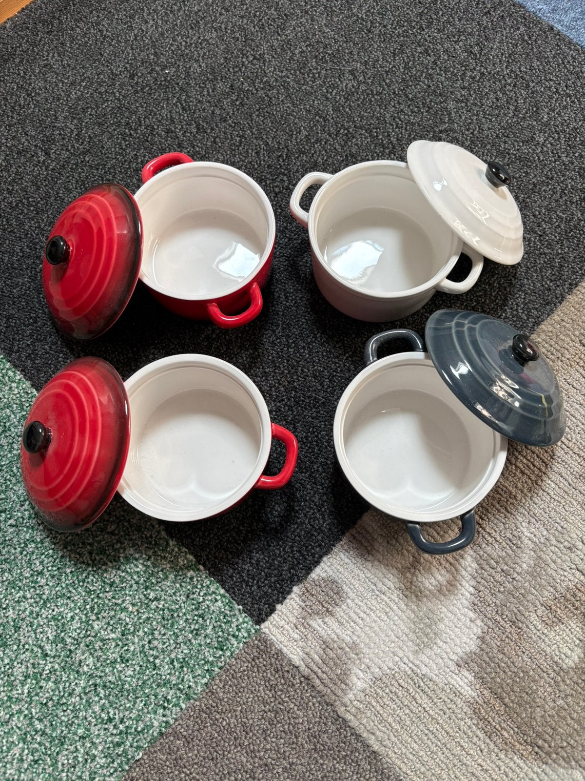 4 nieuwe keramieken pannetjes, Ophalen, Nieuw, Overige materialen