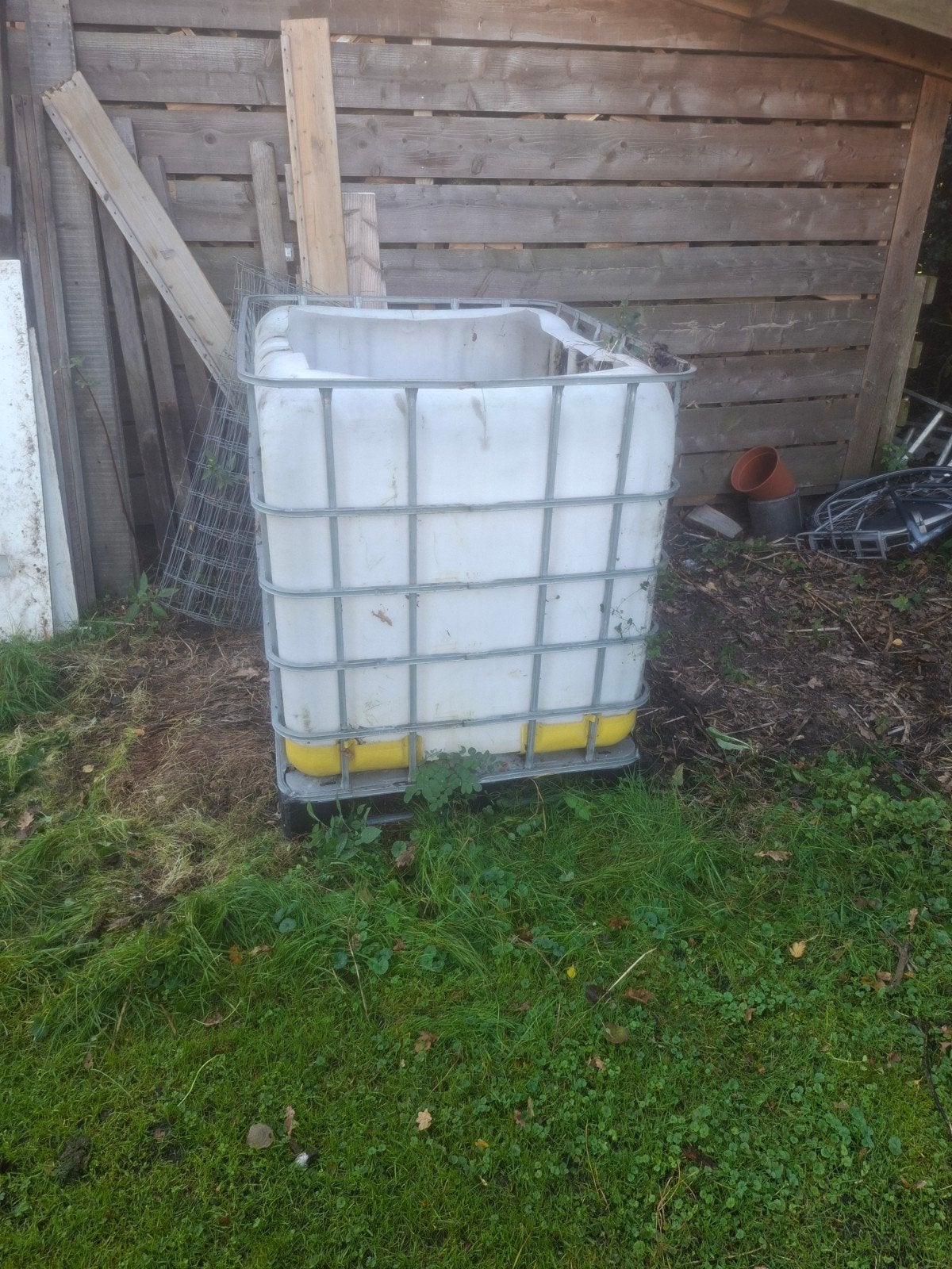 IBC container voor compost of opslag hout, Ophalen, Gebruikt