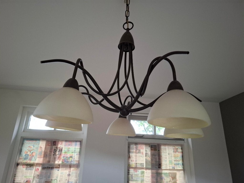 lampen, Huis en Inrichting, Ophalen of Verzenden, Gebruikt, Glas