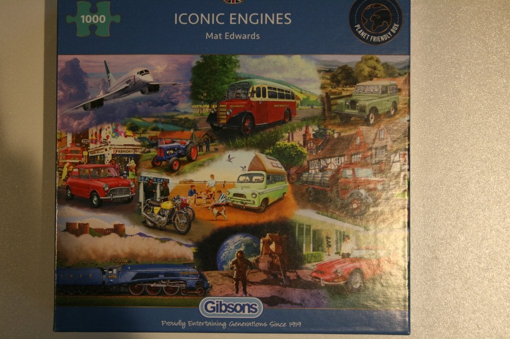 Gibsons Iconic Engines - 1000st. - zo goed als nieuw, Ophalen of Verzenden, 500 t/m 1500 stukjes, Zo goed als nieuw, Legpuzzel