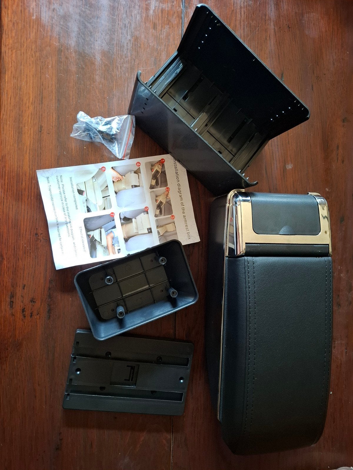 Universele Auto Armsteun Box - Zwart Leer, Ophalen of Verzenden, Nieuw