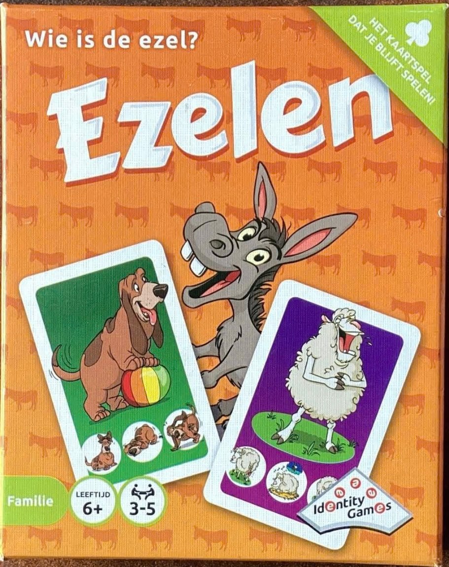 Ezelen - Kaartspel, Ophalen of Verzenden, Zo goed als nieuw