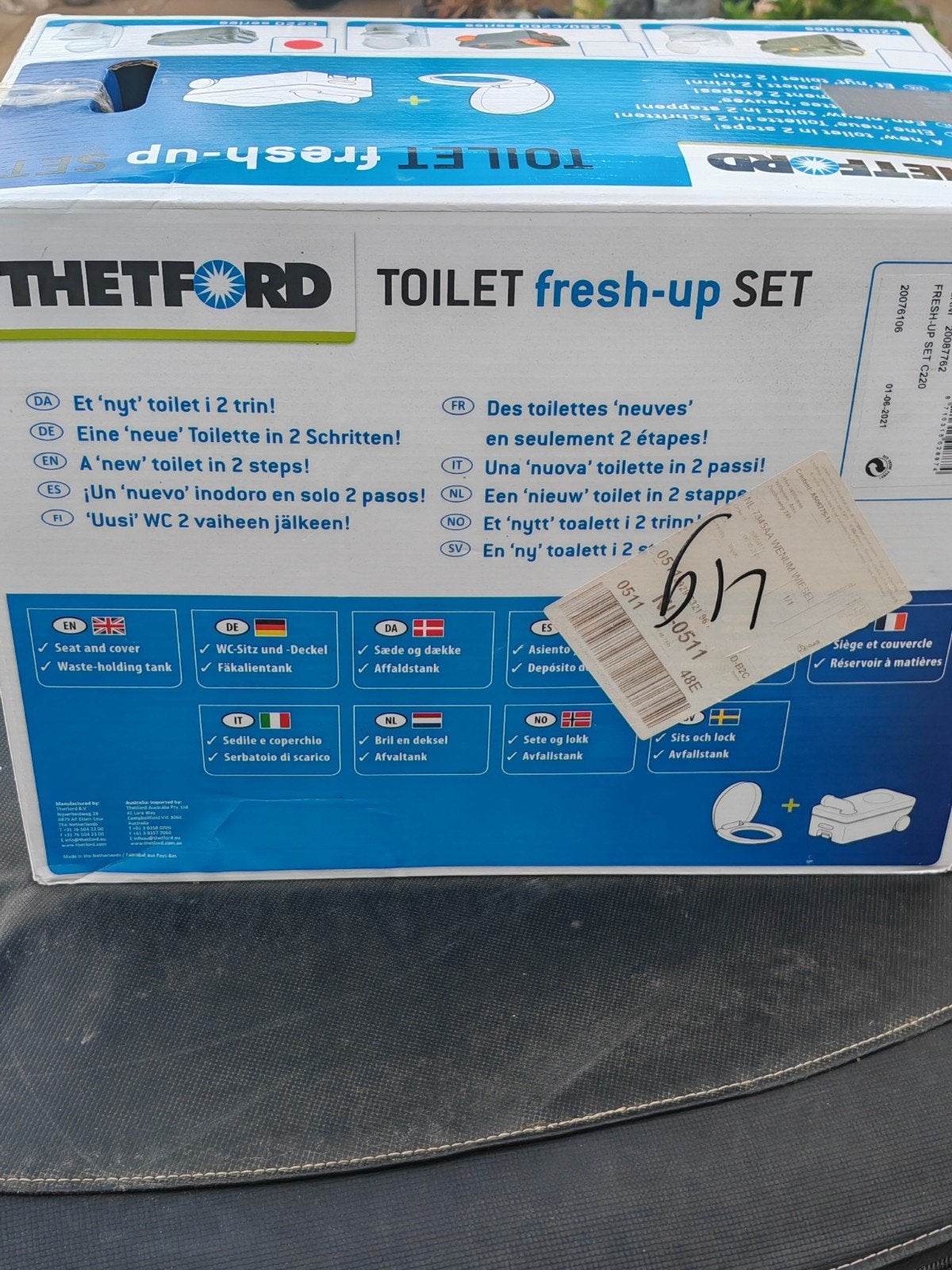 Thetford Toilet Fresh-up Set C220 Series, Ophalen, Nieuw