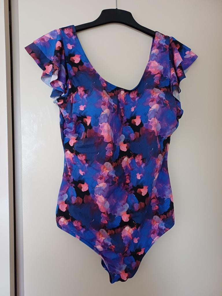 Ulla Popken Badpak Mt 50, als nieuw, geen pillen, Kleding | Dames, Badmode en Zwemkleding, Blauw, Ophalen of Verzenden, Zo goed als nieuw
