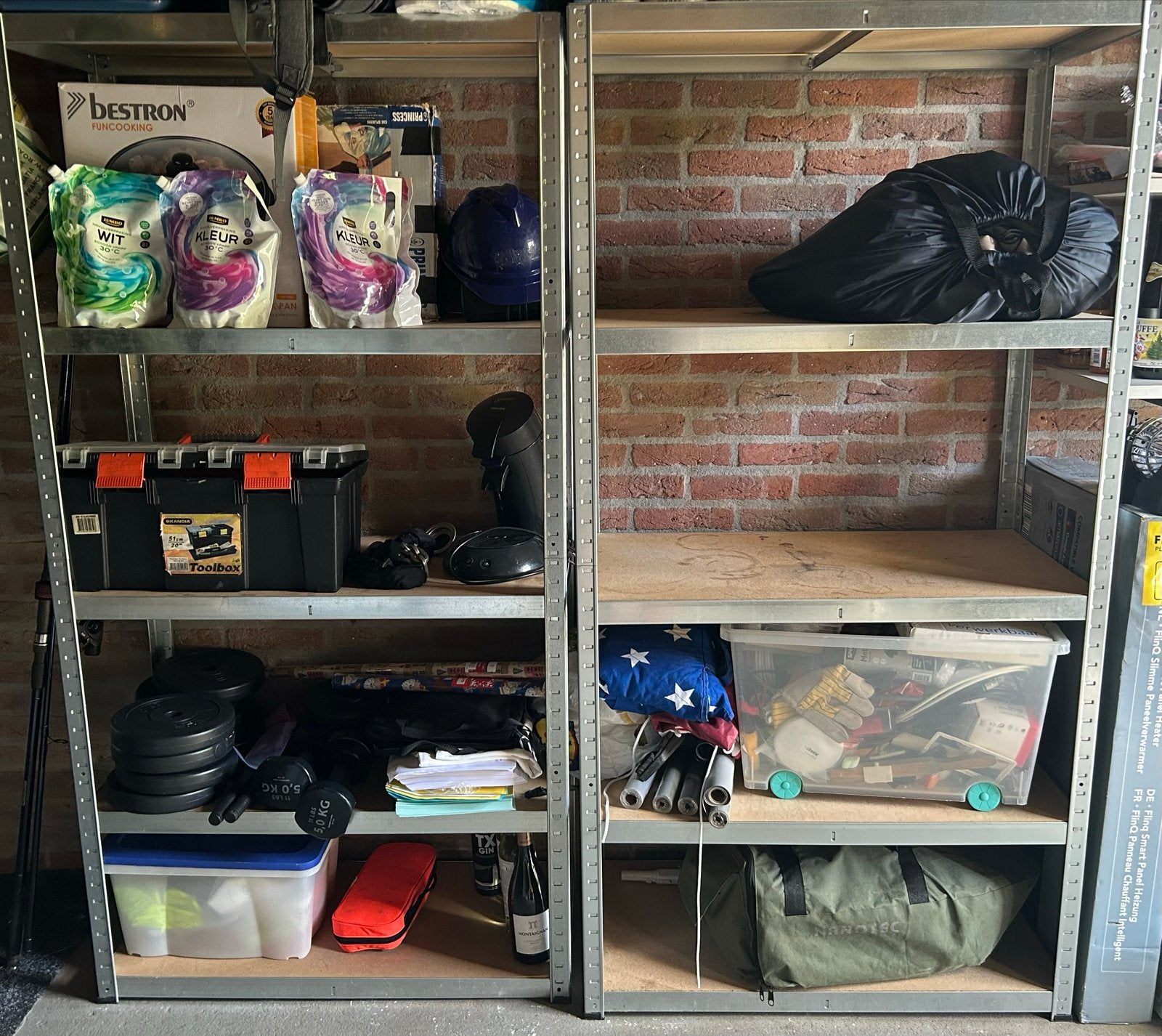 Stellingkast set - 2 stuks (176x90x45 en 176x90x40), Ophalen, Gebruikt