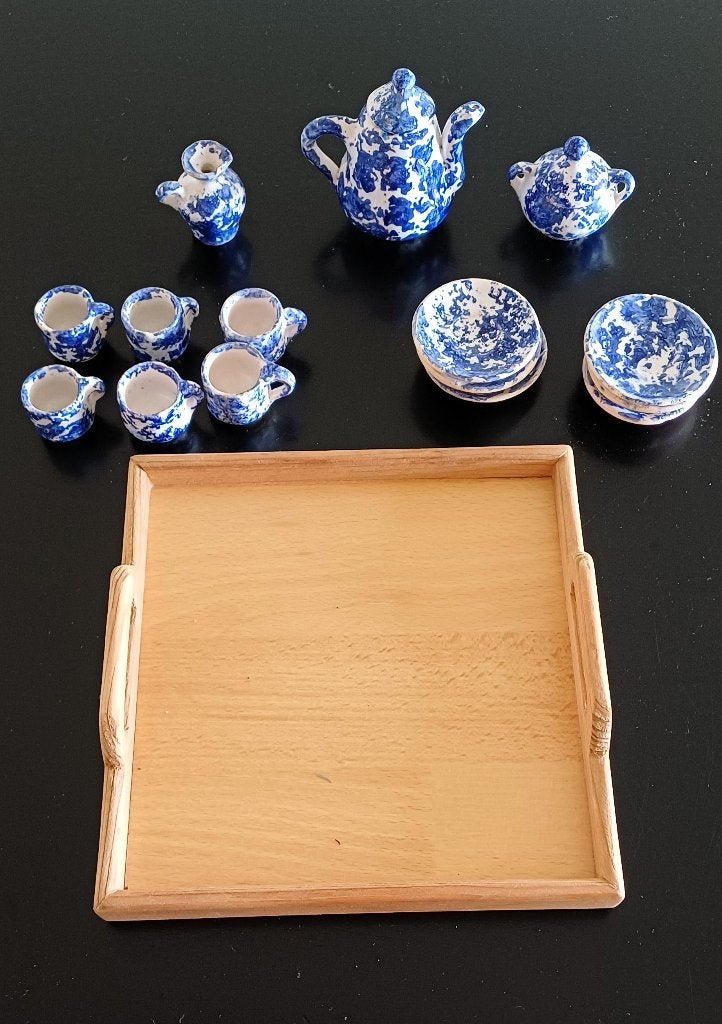 Set mini koffie of thee servies, Ophalen of Verzenden, Gebruikt
