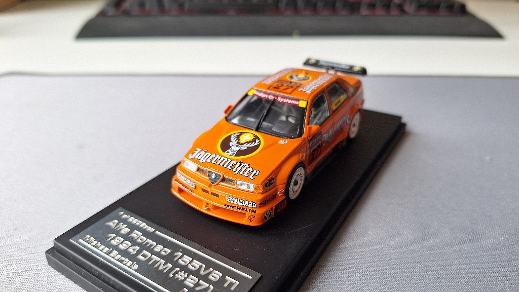 1:43 HPI Racing - Alfa Romeo 155 V6 TI DTM #27 Jägermeister, Ophalen of Verzenden, Gebruikt, Auto, Overige merken