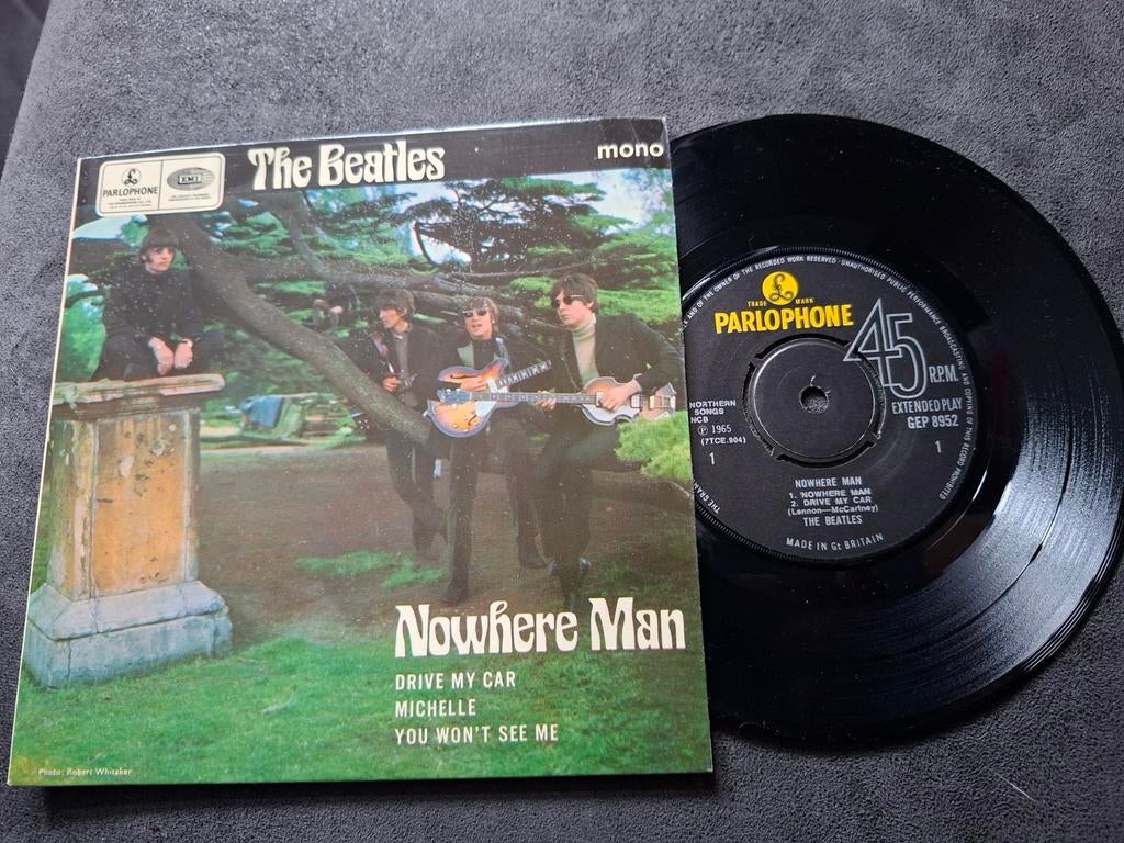 The Beatles - Nowhere Man EP (7 inch, Mono, Parlophone), Gebruikt, 7 inch, Ophalen of Verzenden, Pop