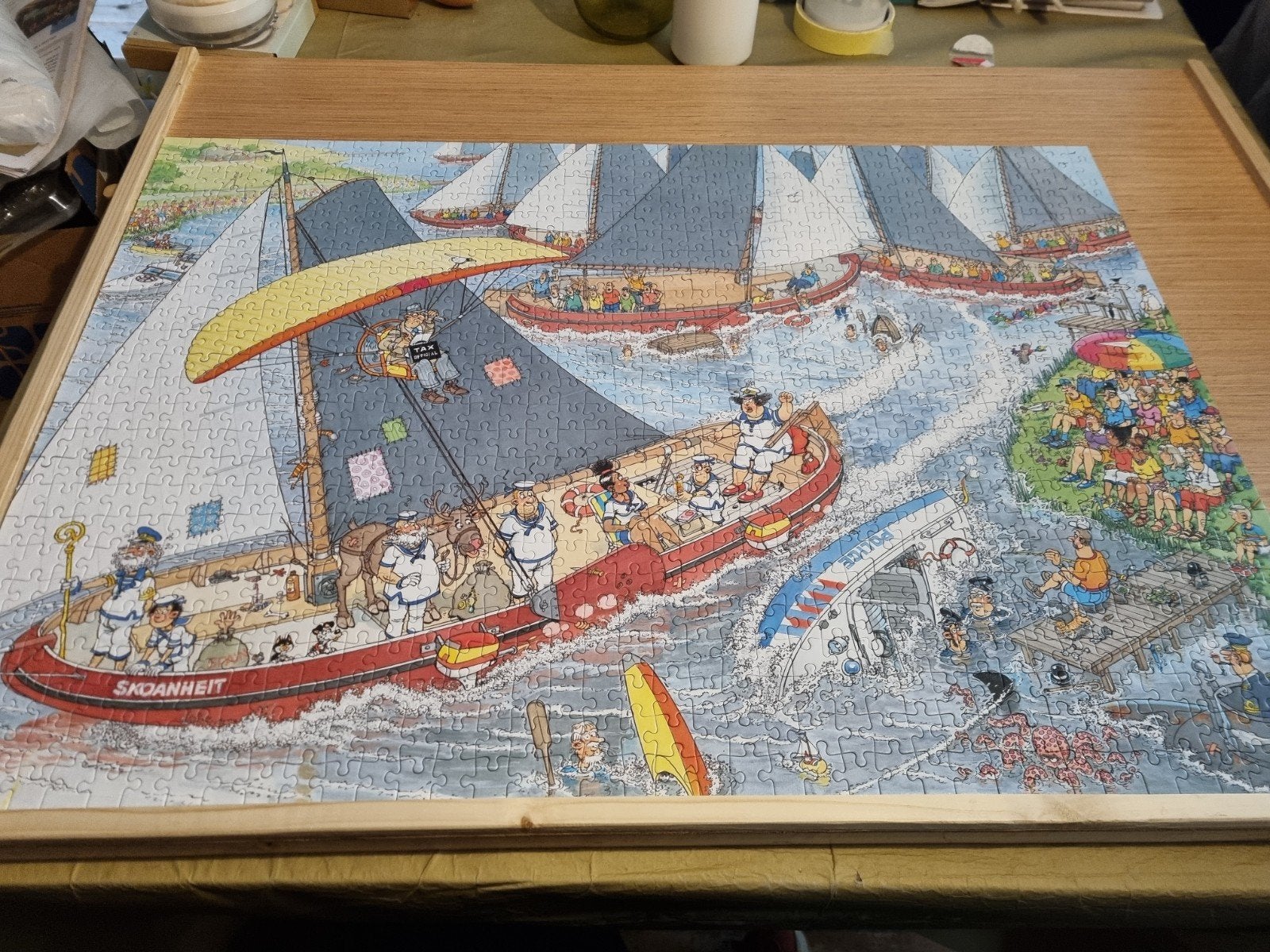 Diverse Jan van Haasteren puzzels, Ophalen, 500 t/m 1500 stukjes, Gebruikt, Legpuzzel