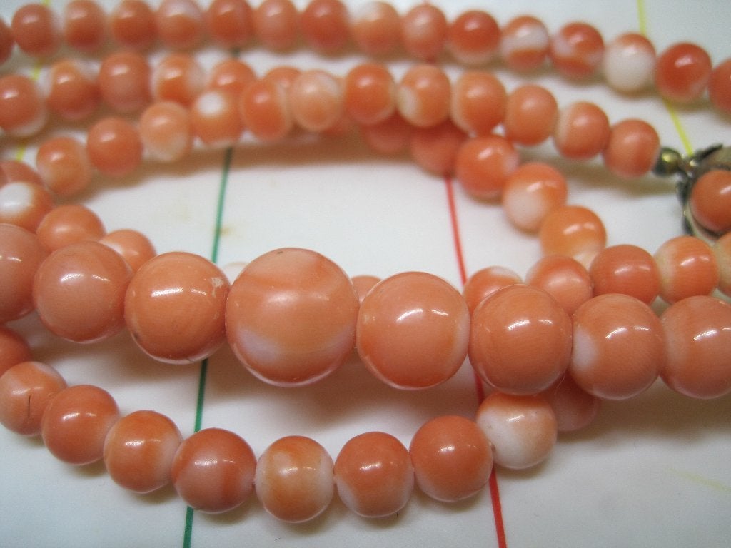 Antiek Engelhuid koraal collier %100 natuurlijk zeldzaam, Ophalen, Overige materialen, Ketting