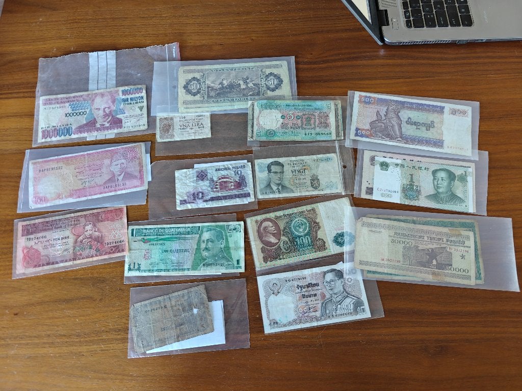 Partij buitenlandse bankbiljetten, Ophalen of Verzenden, Buitenland, Bankbiljetten