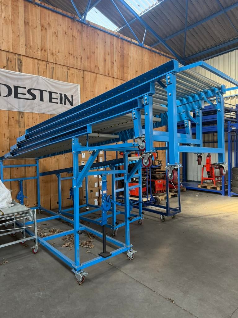 Transportsysteem telescopische rollenbaan container losser, Ophalen