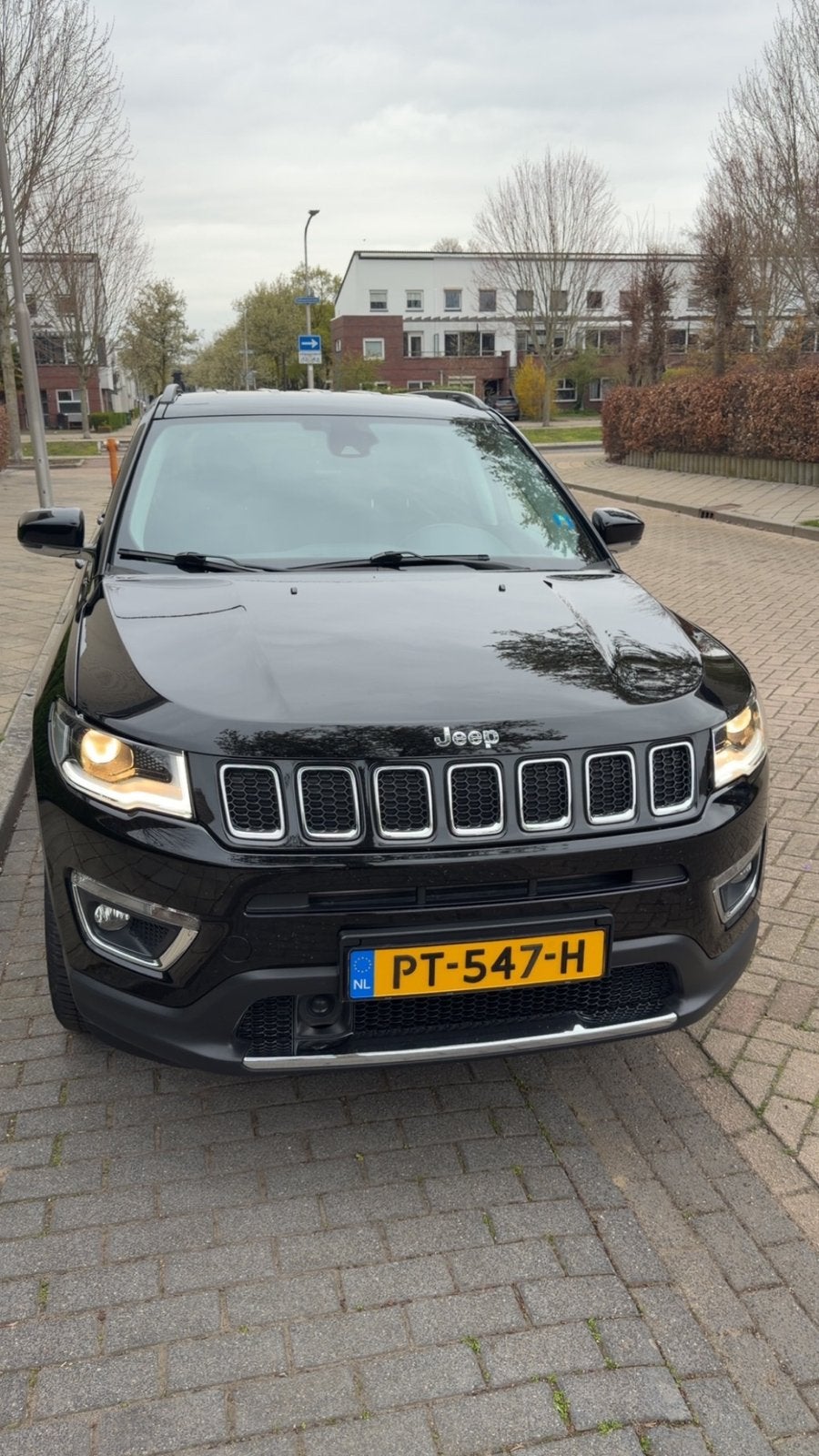 Jeep Compass 1.4 Multiair 170pk 4x4 Aut 2017 Zwart, Auto's, Automaat, 450 kg, Zwart, 4 cilinders