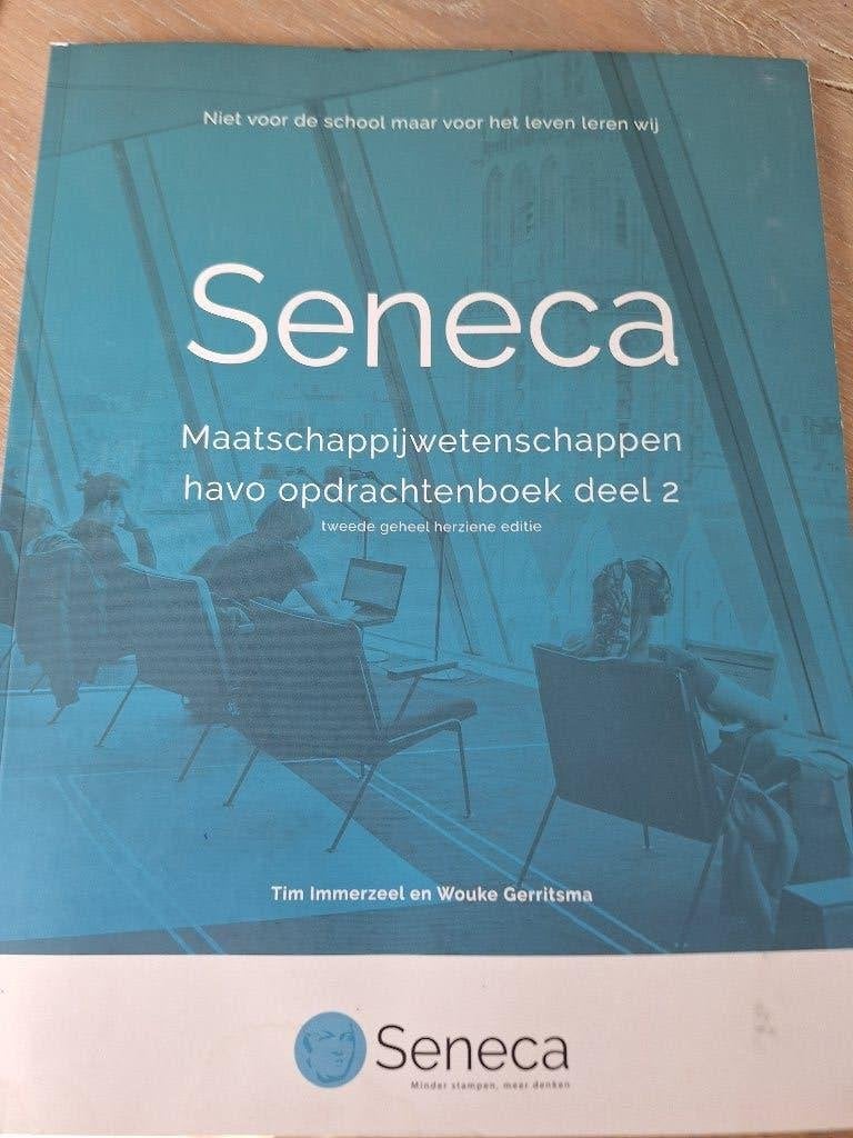 Seneca maatschappijwetenschappen Havo 5 en examenhulp boekje, Boeken, Ophalen of Verzenden, Zo goed als nieuw, HAVO, Overige vakken