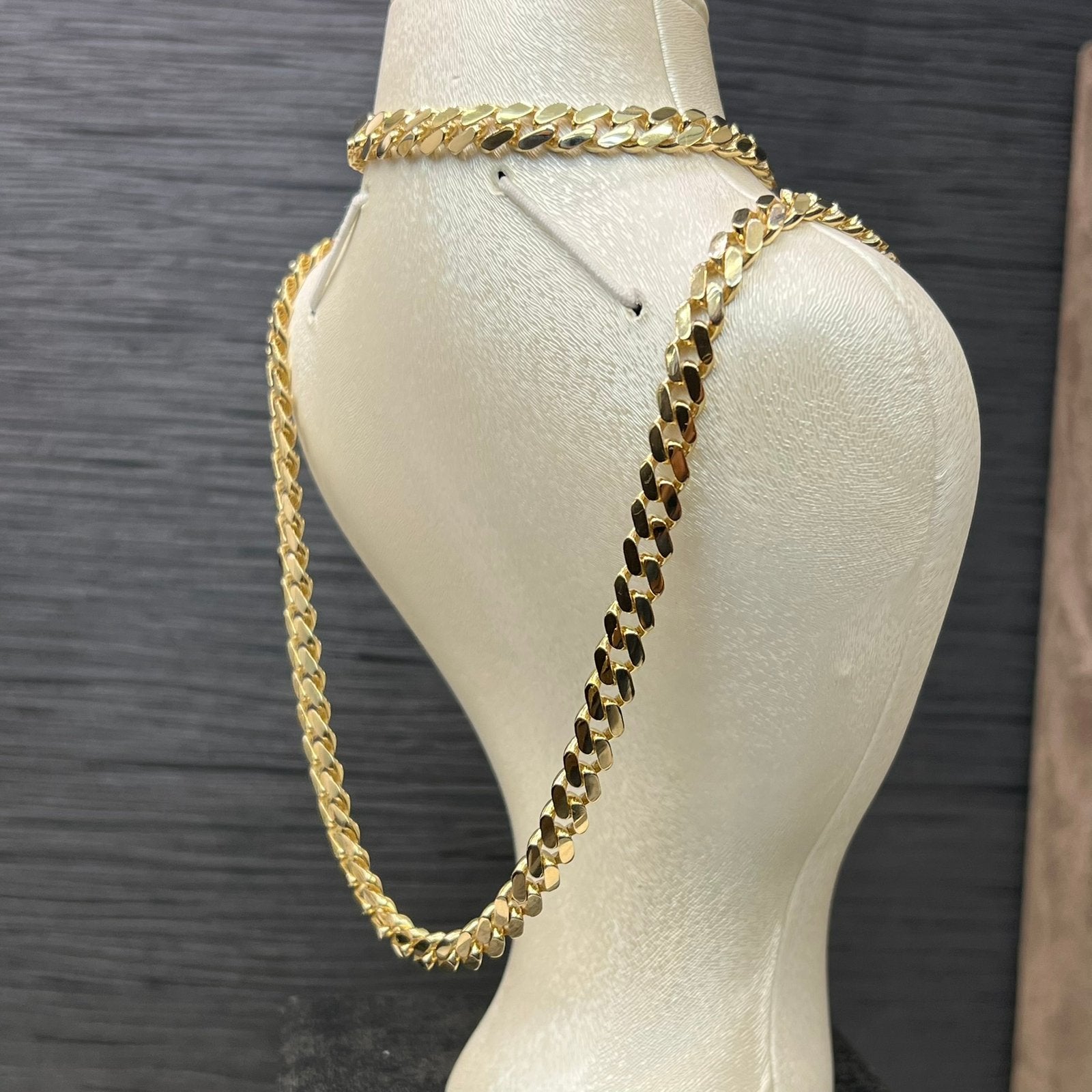 14 karaat gouden ketting armband cuban schakel, Sieraden, Tassen en Uiterlijk, Kettingen, Ophalen of Verzenden, Zo goed als nieuw