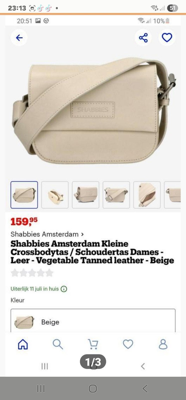 Nieuwe leren crossbody van shabbies, Ophalen of Verzenden, Nieuw