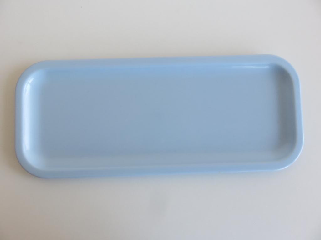Lichtblauw pastel blauw melamine cakeschaal taartschaal, Overige materialen, Ophalen of Verzenden, Effen, Schaal of Schalen