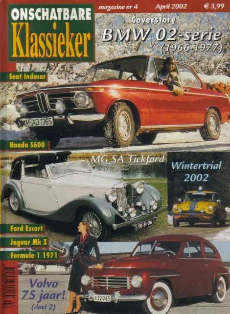 OK 4 2002 : BMW 02-serie E10 - Honda S600 S800 - Jaguar, Ophalen of Verzenden, Gelezen, Algemeen