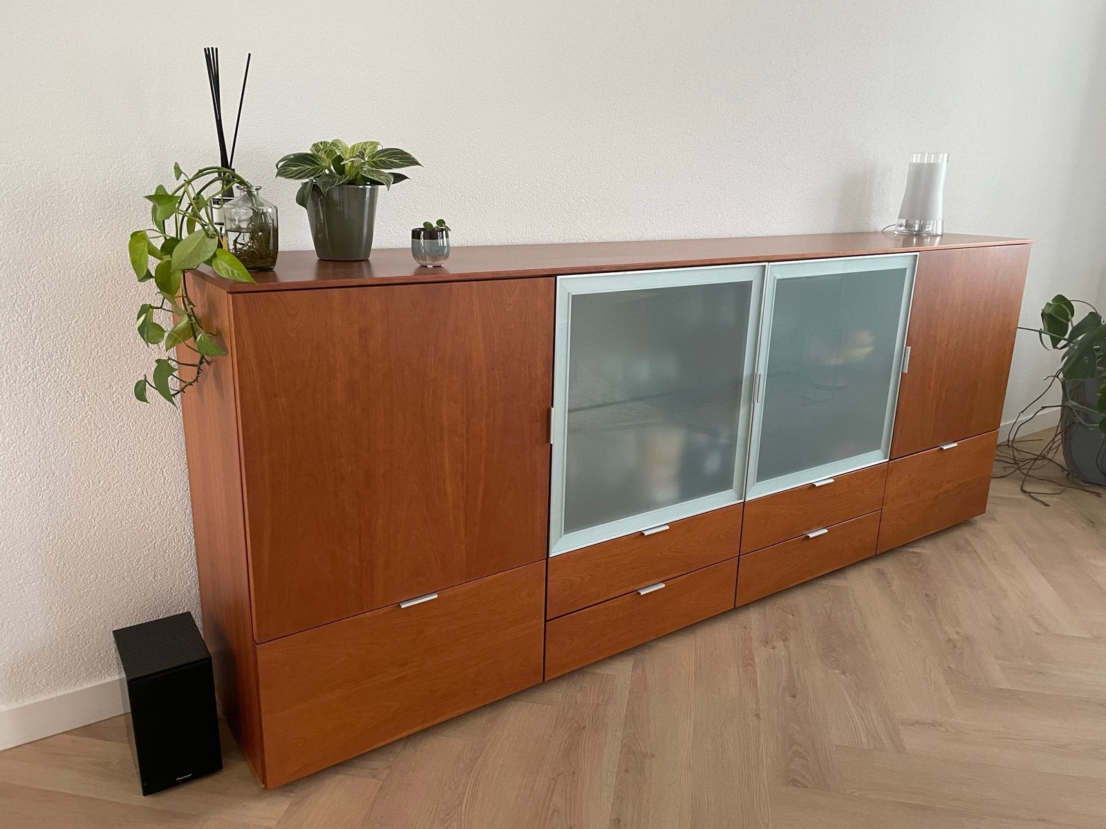 Design dressoir Italiaans merk - Novalis Oisterwijk, Ophalen, Zo goed als nieuw, 200 cm of meer, Met lade(s)
