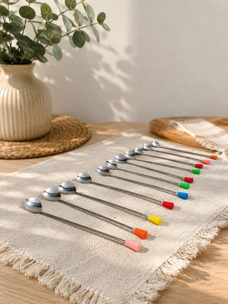 Vintage lange coctaillepels met gekleurde knop, Ophalen of Verzenden, X, X, Rvs of Chroom