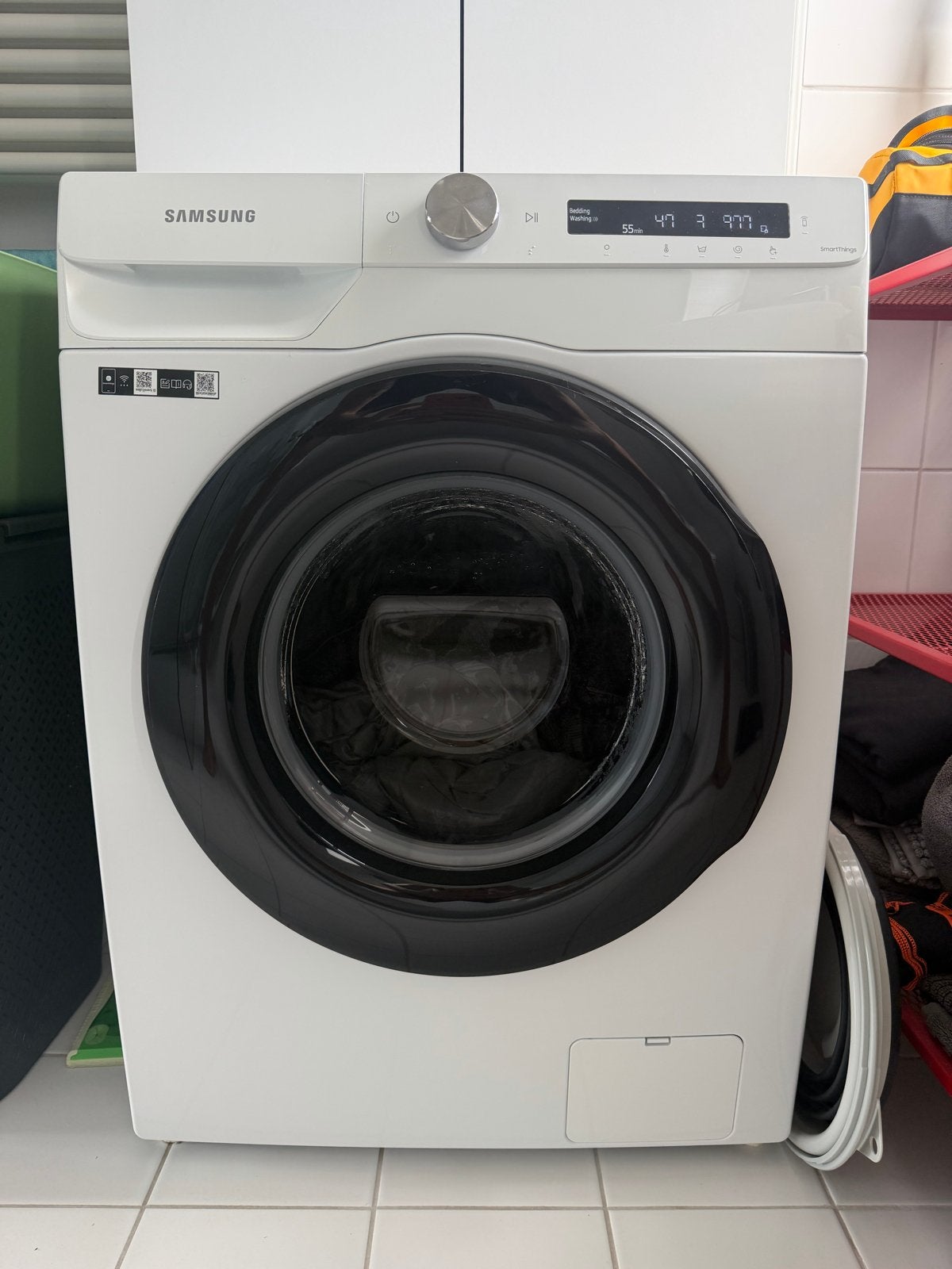 Samsung Wasmachine WW80T534AAW/S2 - Zo goed als nieuw, Ophalen, Zo goed als nieuw, 85 tot 90 cm, 1200 tot 1600 toeren