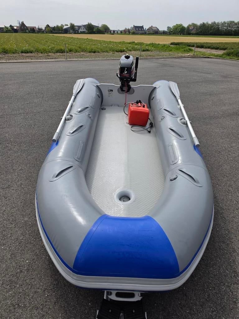 Adventure 330 rubberboot Mercury 5 pk 2takt buitenboordmotor, Watersport en Boten, Overige merken, Gebruikt, Ophalen of Verzenden