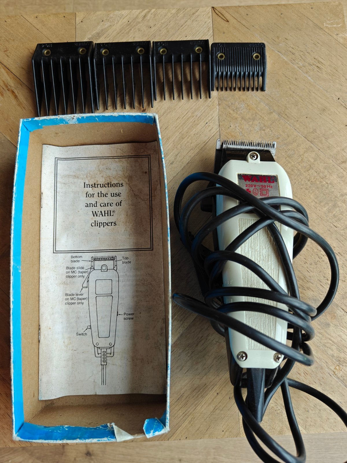 Wahl Tondeuse met Opzetstukken en Handleiding, Ophalen of Verzenden, Gebruikt, Tondeuse