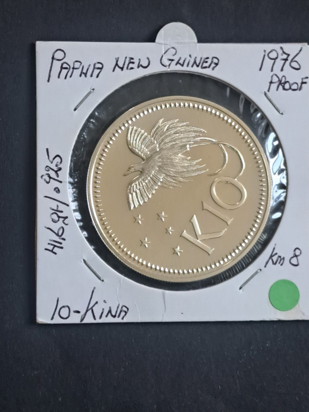 Papua New Guinea 10 Kina 1976 proof, Postzegels en Munten, Ophalen of Verzenden, Losse munt, Zilver