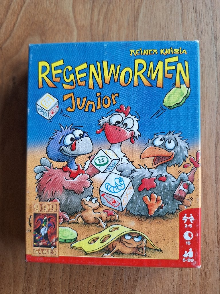 Regenwormen Junior, Vijf spelers of meer, Ophalen, Zo goed als nieuw, 999 Games