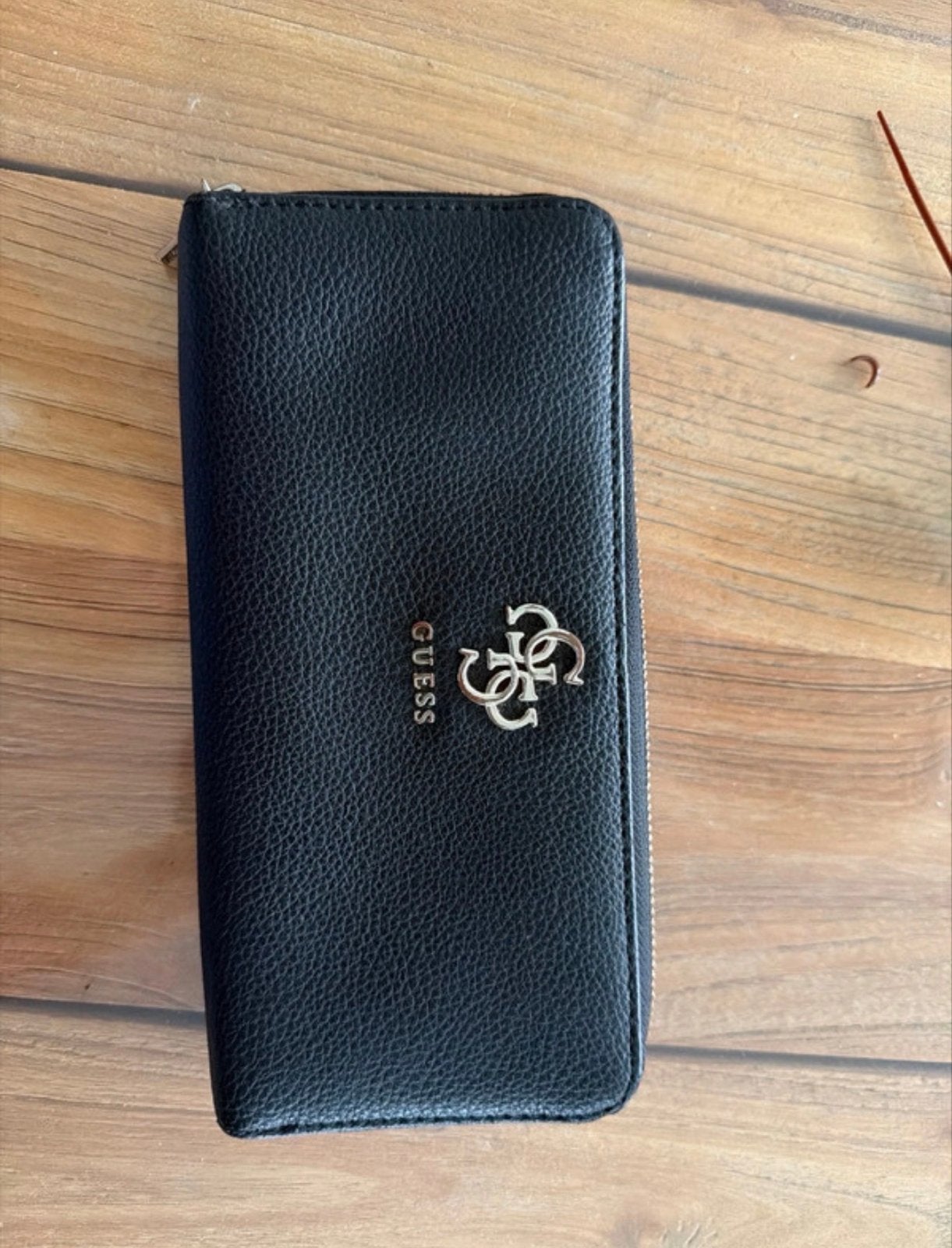 Guess portemonnee zwart, Sieraden, Tassen en Uiterlijk, Portemonnees, Ophalen of Verzenden, Gebruikt, Zwart, Guess