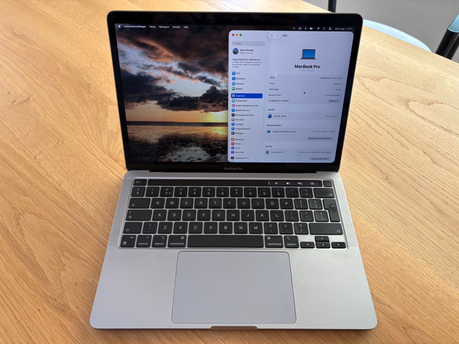 Apple MacBook Pro M1 (2020) - 16 GB - Zo goed als nieuw, Qwerty, 13 inch, 512 GB, Zo goed als nieuw
