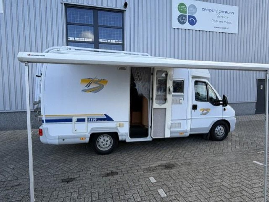 Bürstner Harmony 590 2.8 - AIRCO + SCHOTEL, Standaard zit, Ringverwarming, Luifel, Fiat